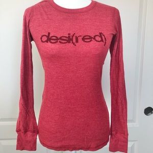 Gap Red long sleeve thermo top